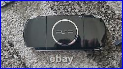 Sony PSP-3000 2GB Piano Black Handheld System, New Battery, 6 Games, Cases