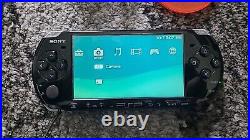 Sony PSP-3000 2GB Piano Black Handheld System, New Battery, 6 Games, Cases