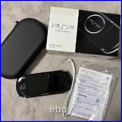 Sony PSP-3000 Console Piano Black + Case Used, No Charger