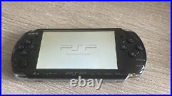 Sony PSP 3000 Console Piano Black with Charger & Soft Case Excellent Condition