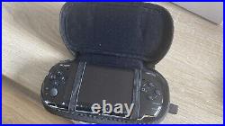 Sony PSP 3000 Console Piano Black with Charger & Soft Case Excellent Condition