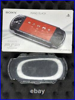 Sony PSP 3000 (Piano Black) +Original Battery + Original Charger + Case BOXED