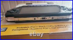 Sony PSP-3000 Piano black withbox, traveller case, charger and Kingdom Hearts