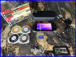 Sony PSP-3001 Black Handheld System with 13 Games and CASE (EXCELLENT CONDITION)