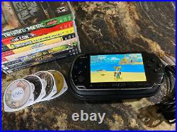 Sony PSP-3001 Black Handheld System with 13 Games and CASE (EXCELLENT CONDITION)