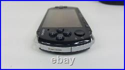 Sony PSP 3001 Piano Black Console Lot 4 Game 2 UMD Case Battery Tested