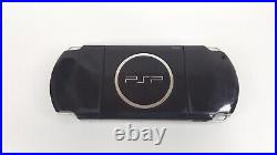 Sony PSP 3001 Piano Black Console Lot 4 Game 2 UMD Case Battery Tested