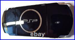 Sony PSP 3003 64GB Piano Black 4 games Case 8MB Memory card Mint Condition