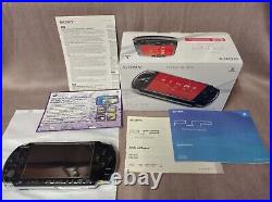 Sony PSP 3003 64GB Piano Black 4 games Case 8MB Memory card Mint Condition