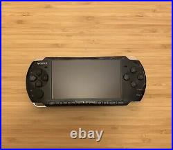 Sony PSP 3003 Handheld Console Piano Black With 4 Games, Case, Charger, 4GB Card