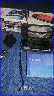 Sony PSP 3003 PB Console & Games Bundle With Case Original Box+7 games PATAPON 3