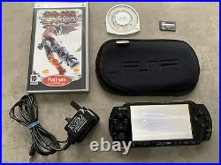 Sony PSP-3003 Piano Black Handheld System Console Bundle + Games + Card + Case