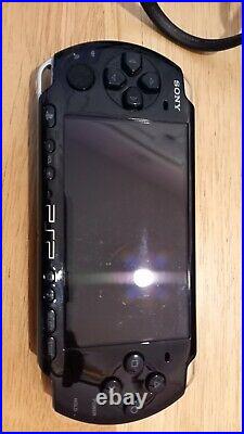Sony PSP-3003 Piano Black, Lead, Case, Memory Sticks, 14 Games 13 Films. Bundle