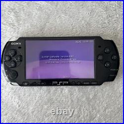 Sony PSP 3003 Slim & Lite Piano Black Boxed + Games & Case READ DESCRIPTIO