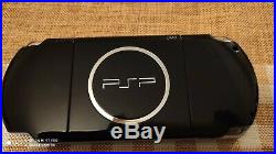 Sony PSP 3003 piano black console & 3 games. With Charger 4gb Memory and case
