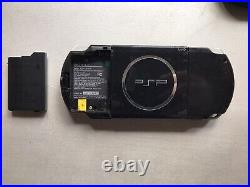 Sony PSP 3004 Console Piano Black Handheld System TEKKEN 6 Bundle Case Wrist