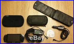 Sony PSP Console (1003) Piano Black + 9 Games + 3 Cases + AC/DC & Car Charger