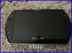 Sony PSP Go 16GB Handheld System Black Case Charger M Cards Mint Condition