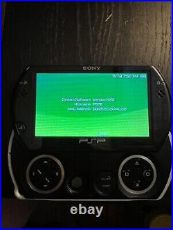 Sony PSP Go Piano Black Game Console PSP- N1001 OEM Charger Tested + Case + 8GB