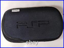 Sony PSP Slim 2003 With New Battery Genuine Charger Memory Card Case & Games