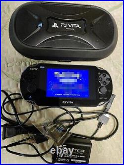 Sony PlayStation PS Vita OLED PCH-1101 Piano Black Complete with Case + Charger