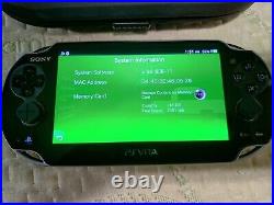 Sony PlayStation PS Vita OLED PCH-1101 Piano Black Complete with Case + Charger