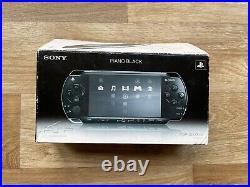 Sony PlayStation Portable 2003 Piano Black Boxed With Charger, Case & Manual