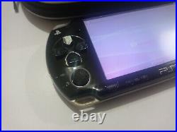 Sony PlayStation Portable PSP 2003 Slim Lite Piano Black Console + Case & Memory