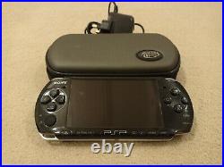 Sony PlayStation Portable PSP 3003 Slim & Lite Piano Black Console + 4GB + Case