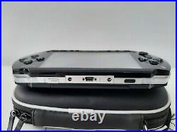 Sony Psp 1003 Piano Black Console With 5 Games Charger/1gb Memory Card & Case