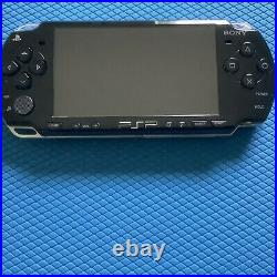 Sony Psp 2001 Console-piano Black- With Zippered Case-very Good