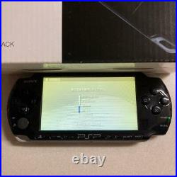 Sony Psp-3000 Pb Piano Black Pieces Of Software With Case 45589