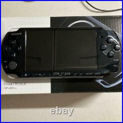 Sony Psp-3000 Pb Piano Black Pieces Of Software With Case 45589