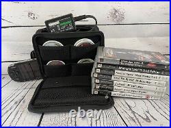 Sony psp 3003 console Piano, Black Bundle- Travel Case? + 12 Games and WithCharger