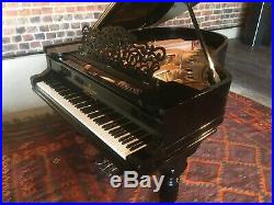 Steinway grand piano ebonised case c. 1892 boudoir black restored FREE delivery