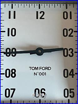 TOM FORD 001 Swiss Made Sapphire Crystal Shiny St St Wristwatch Piano Cased New