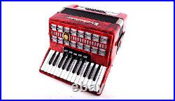 TOP German Made Piano Accordion Weltmeister Serino 40 bass, 5 reg. +Case&Straps