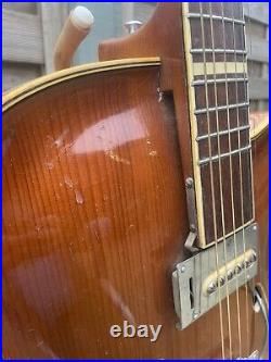 True Collectors Rare Original Ambassador Semi Hollow Guitar & Casehofner Pickup