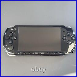 USED Upgraded Sony PSP 3000 (Piano Black) +New OSTENT Battery & Charger & Case