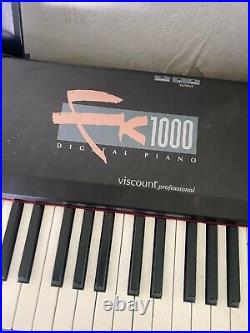 Used Italian Viscount Digital Piano FK 1000 Fully Working, Pedal, Stand, Case