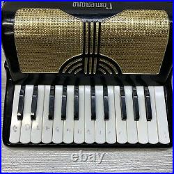 Vintage Camerano Piano Accordion Made In Italy L 123 / 372 With Case