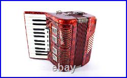 Vintage German Made Top Piano Accordion Weltmeister 40 bass, 5 sw. + Case&Straps