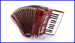 Vintage German Made Top Piano Accordion Weltmeister 40 bass, 5 sw. + Case&Straps