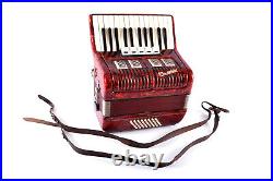 Vintage German Made Top Piano Accordion Weltmeister 40 bass, 5 sw. + Case&Straps