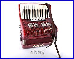 Vintage German Made Top Piano Accordion Weltmeister 40 bass, 5 sw. + Case&Straps