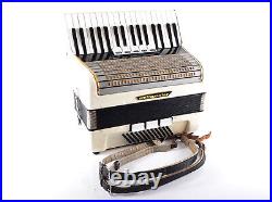 Vintage German Made Top Piano Accordion Weltmeister 60 bass, 8 registers (5+3)