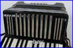 Vintage Hohner Model A-440 Black Piano Accordion with Case & Zordan's Book Germany