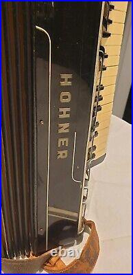 Vintage Hohner Verdi 1, 48 Bass Piano Accordion Black Finish No Case 1934-1940