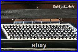 Vintage Pancordian Panjet 45 Black Piano Accordion & Hard Case