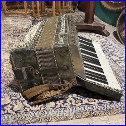 Vintage Piano Accordion 120 Bass Capriccio Boselli Recanati Large Working